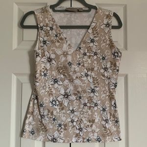 Croft & Barrow Stretch Floral Tank